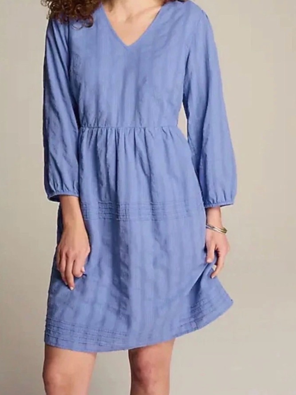 J. Jill Viola Textured V-Neck Dress